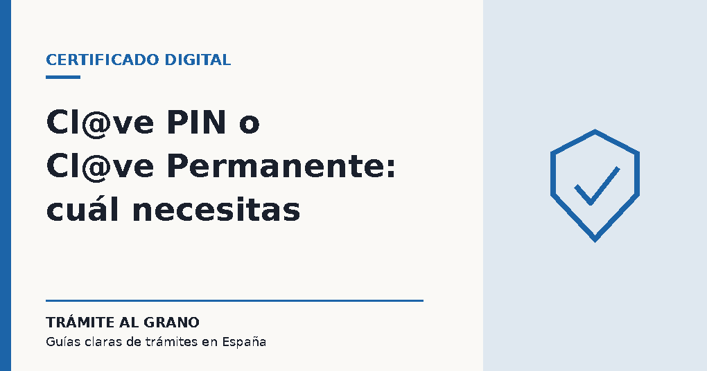 Portada del artículo sobre las diferencias entre Cl@ve PIN y Cl@ve Permanente