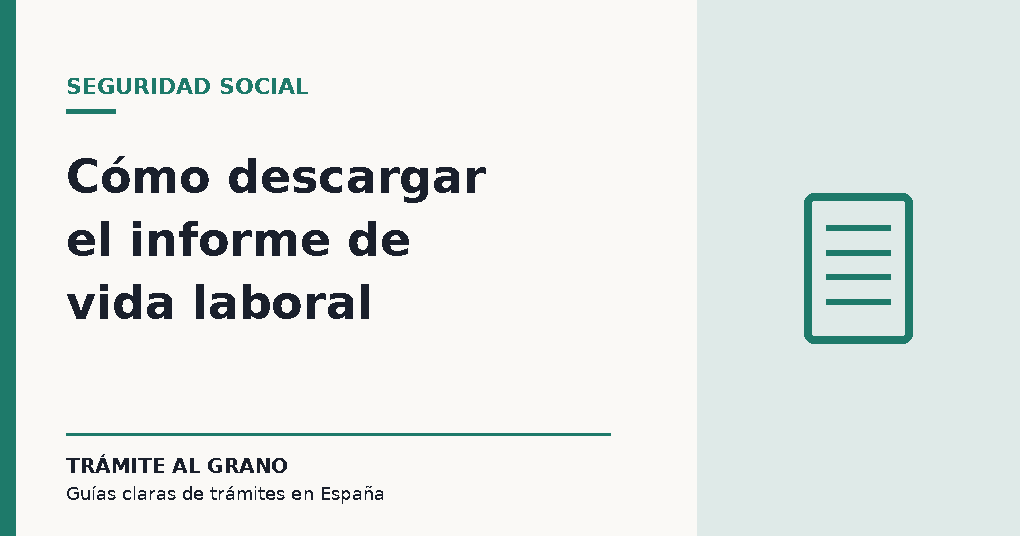 Portada del artículo sobre cómo descargar el informe de vida laboral